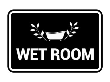 Signs ByLITA Classic Framed Wet Room Wall or Door Sign